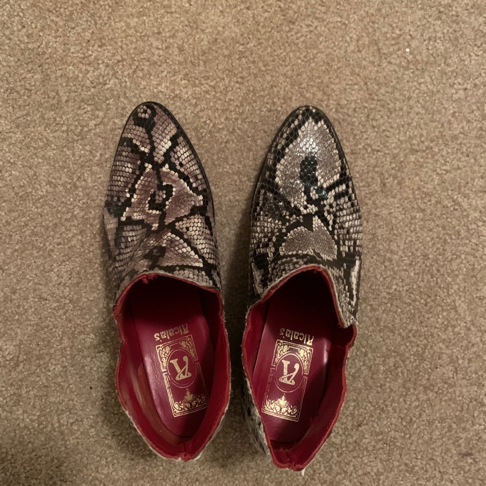 PRICE FIRM!! Snakeskin booties - Picture 5 of 5